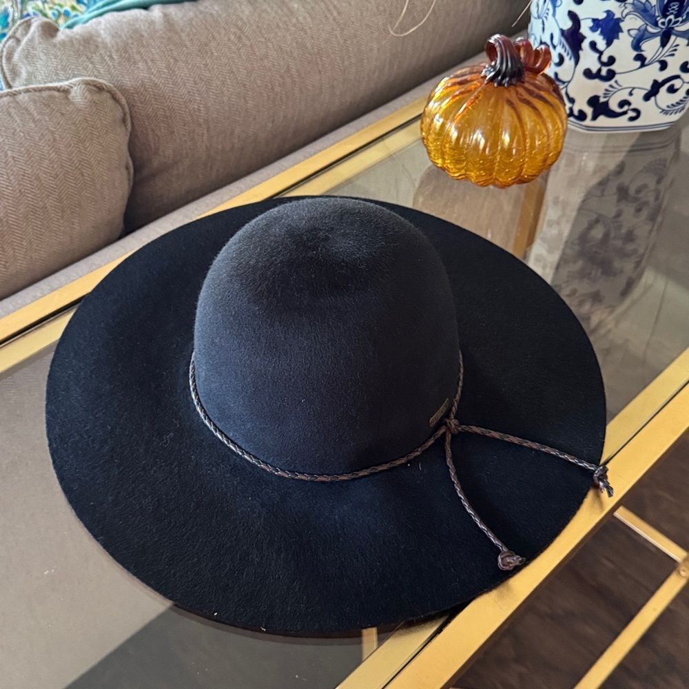 ADORA Black Hat with Braided Detail